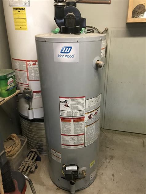 John Wood Gas Hot Water Tank 50 Gallon Power Vent West Shore
