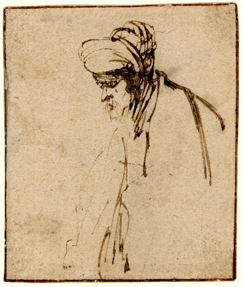 Rembrandt Sketch Of A Man British Museum London Rembrandt Drawings Rembrandt