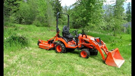 How To Remove The Backhoe From A Kubota Bx23s Install A Bush Hog Or