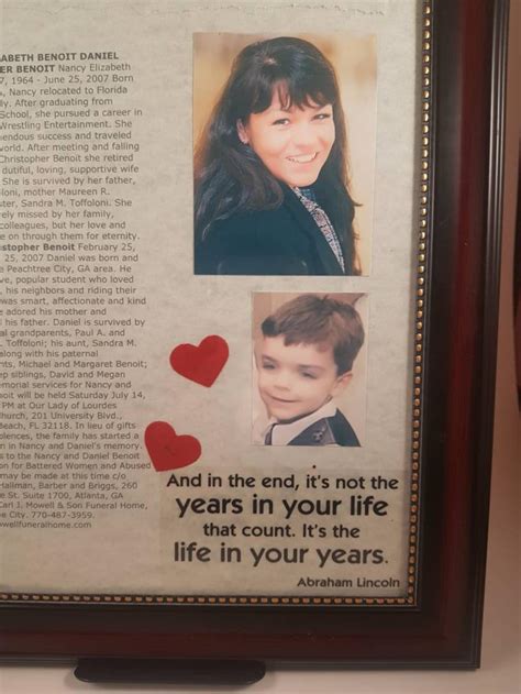 WWE Wrestling Chris Benoit Nancy Benoit Memorial Obituary | Etsy