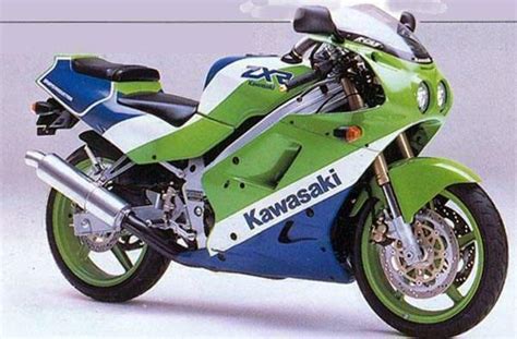 This light sporty bike, weighing over 300lbs has 36 hp and can easily reach a speed of 160 km/h. KAWASAKI ZXR 250 (ZX 250 C). Technical data of motorcycle ...