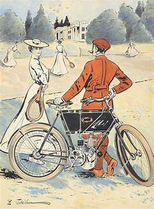 E Thelem Cycles Peugeot Fietsen Motorfietsen Poster