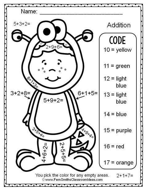 16 Easy Addition Color By Number Worksheet Edea Smith