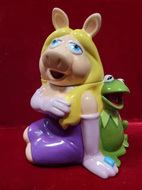 Miss Piggy And Kermit The Frog Cookie Jar Canister Jim Henson The Muppets
