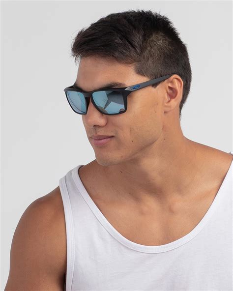 Shop Oakley Sylas Prizm Deep Water Polarized Sunglasses In Matte Black
