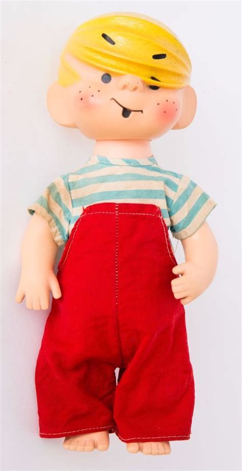 Vintage 1958 Dennis The Menace Vinyl Doll Toy Rare 12 Figure Comic
