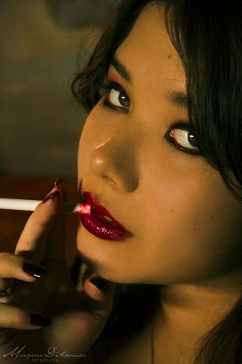 Smoking With Red Lips Talking Smoking Culture
