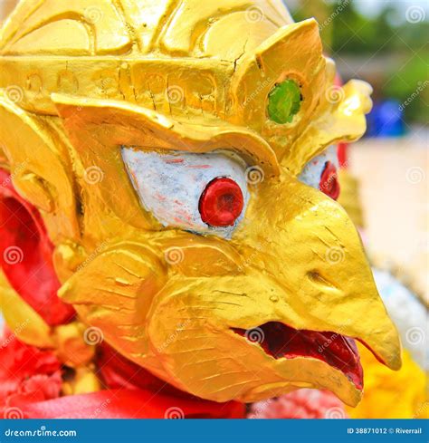 The Statue Of Garuda Animal In Thai Fairy Tale Stock Photo Image Of