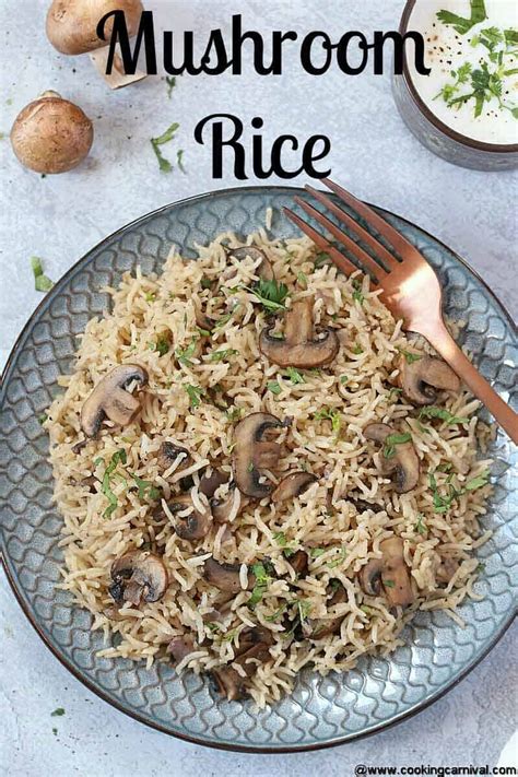 Mushroom Rice Instant Pot And Stove Top Cooking Carnival