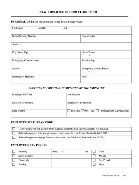 New Employee Forms Printable Fill And Sign Printable Template Online