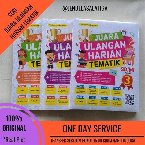 Jual Juara Ulangan Harian Tematik Sd Mi Kelas 1 6 Tim Lentera Nusantara Pustaka Mahardika