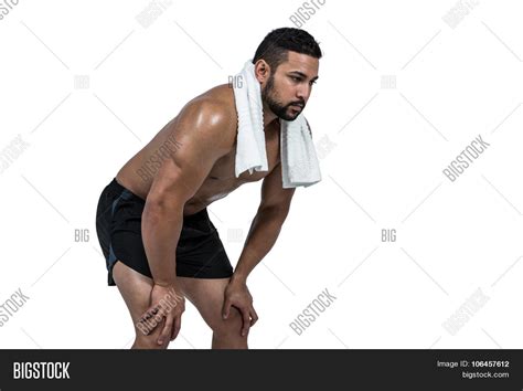 Muscular Man Towel On Image And Photo Free Trial Bigstock