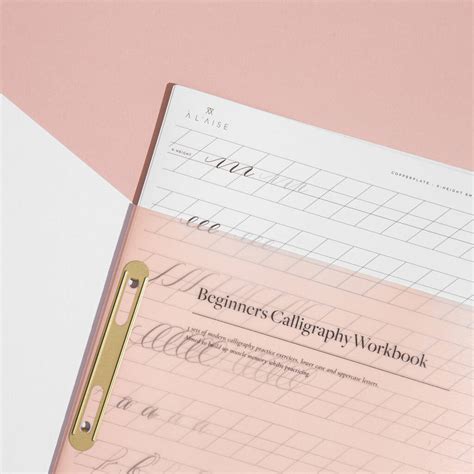 beginners modern calligraphy workbook by à l'aise ... Calligraphers who want to refresh their pen skills before starting a project.