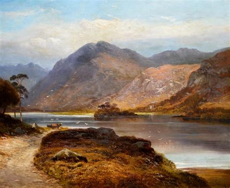 Clarence Henry Roe Loch Lomond 19th Century Landscape Oil Painting