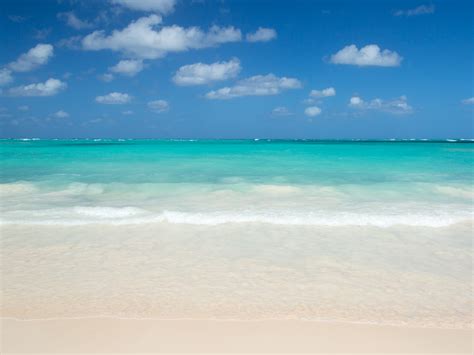 Karibik Strand Und Himmel Kostenloses Stock Bild Public Domain Pictures