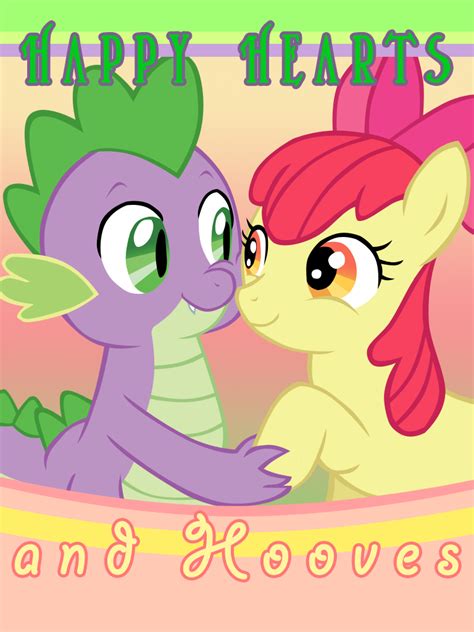 Hearts And Hooves Spike X Apple Bloom By Ludiculouspegasus On Deviantart