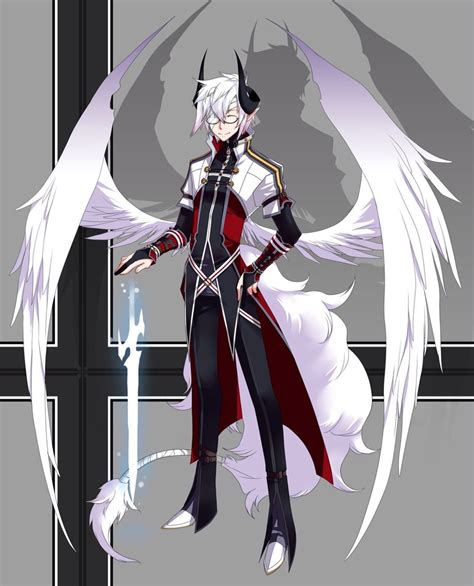 Is He Half Angel Or Half Demon Maybe Both Эскизы персонажей Фэнтези
