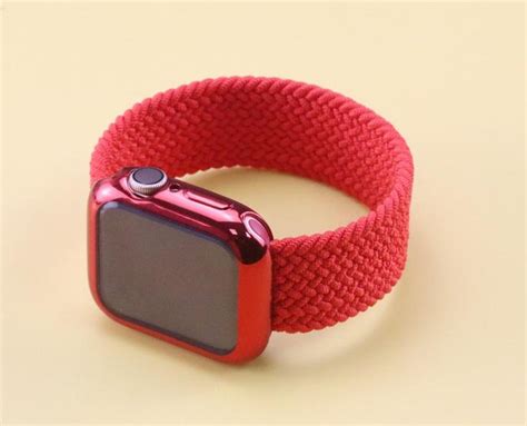 Red Braided Solo Loop For Apple Watch Size 1 12 Plus Etsy In 2021 Apple Watch Sizes Apple
