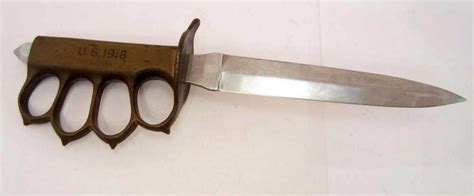 Us Army 1918 Brass Knuckle Combat Trench Knife