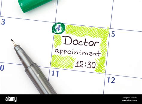 Doctor Calendar Hi Res Stock Photography And Images Alamy