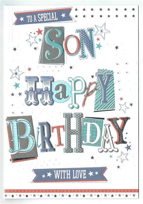 Choose the perfect birthday card for your family and friends among 1500 different designs. Son Birthday Card To A Special Son With Love - With Love ...