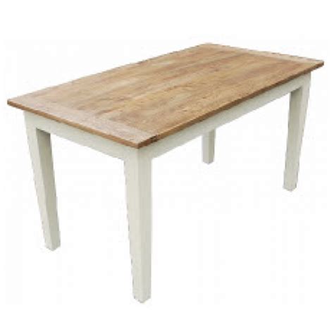 Oak Dining Table Oak Top With White Legs White Kitchen Table White
