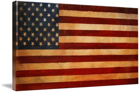 Vintage American Flag 2 By Adam Varga