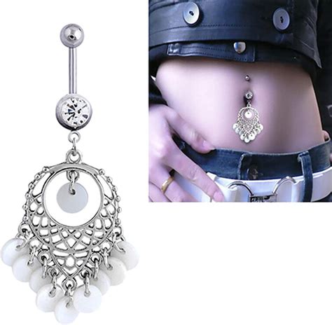 Belly Button Rings Tongue Rings Barbells Belly Piercing Hollow Alloy