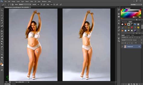 Body Shape Editing Using Liquify Tool In Photoshop Retouching