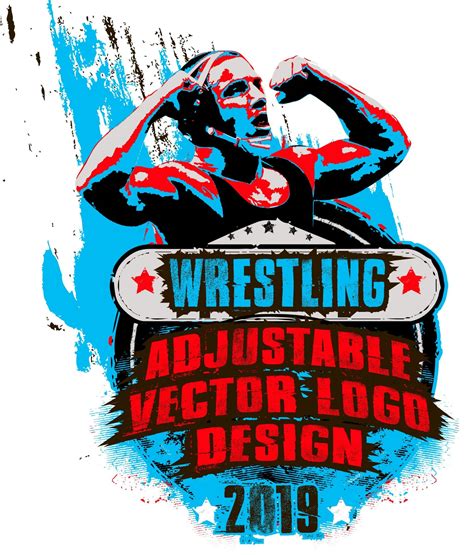 Wrestling Artwork Logo Design Vector Ai Format For Print Urartstudio