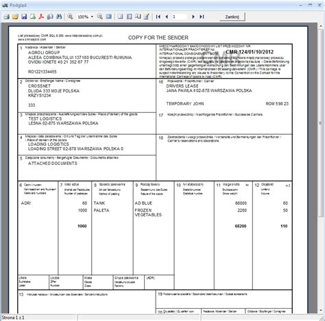 Международна товарителница cmr international consignment note. CMR SQL 9.000 | SMART CMR CONSIGNMENT NOTE