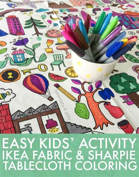 Kids coloring table cloth Quiet Time Activities, Summer Activities