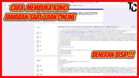 You'll want to keep google chrome updated to the most recent version to receive all the security and navig. CARA CURANG MELIHAT KUNCI JAWABAN GOOGLE FORMS? - YouTube