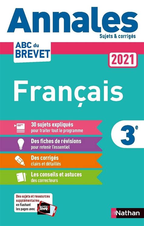 Selon votre académie, découvrez le jour et l'heure de publication de vos résultats. Annales ABC du Brevet 2021 Français - Livre parascolaire ...