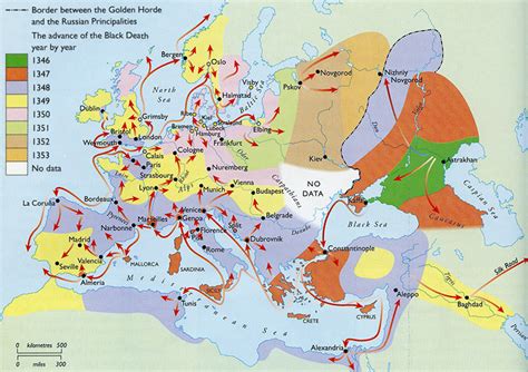 Bubonic Plague Black Death Map