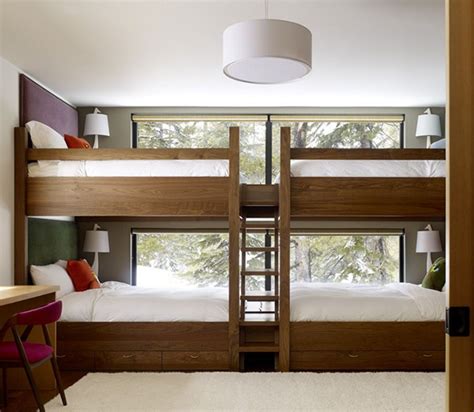 Quality hardwood kids bedrooms furniture. Four Kids One Room Bunk Beds - Decoholic