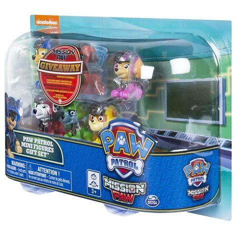 Cp Spin Master Paw Patrol Mission Paw Mini Figures T Set 6 Pack Includes Chase Skye