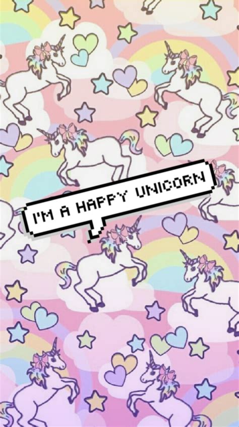 Be sure to use promo code vdspecial ready to get the best sale price for custom stickers on this page. Wallpaper Lockscreen Cute Unicorn | Happy unicorn, Unicorn ...