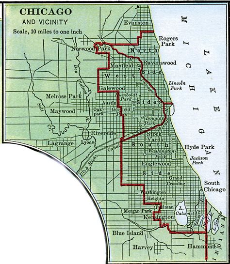 Chicago City Limits Map Casa Pittura
