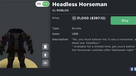 Headless Horseman Roblox How To Get It Trade It My Click Speed