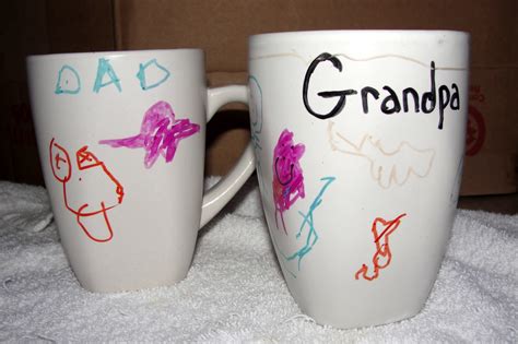 We decorated mugs with gold and silver sharpies. DIY for Mommies: Sharpie Mug?