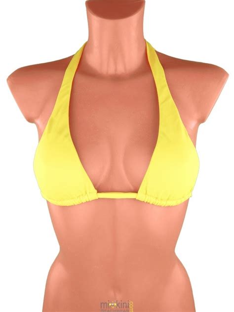 Bikini Oberteile Gelb Einzelnen Neckholder Kaufen Mixkini Beachwear