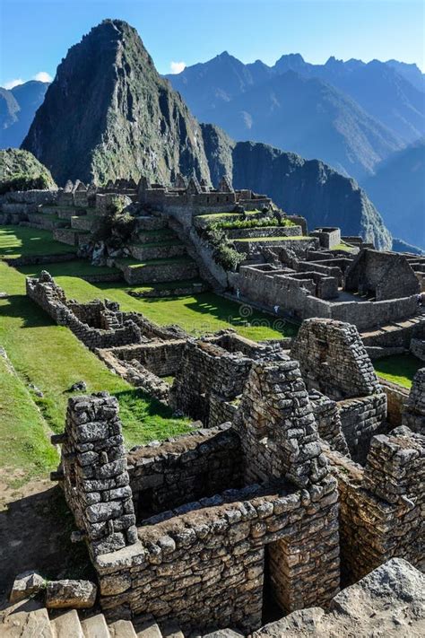 Las Ruinas De Machu Picchu La Ciudad Sagrada De Incas Per Foto De
