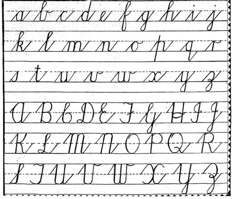 Writing in cursive is a good skill to have if you'd like to handwrite a letter, a journal entry, or an invitation. Free Cursive Handwriting Charts | Teaching cursive ...