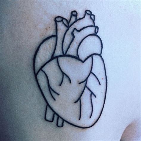 Human Heart Tattoo Outline