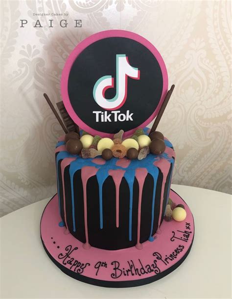 In 2020, a cake is like an artist's canvas on which a pastry chef creates art. Tik Tok birthday cake in 2020 | Cake, Cake designs ...