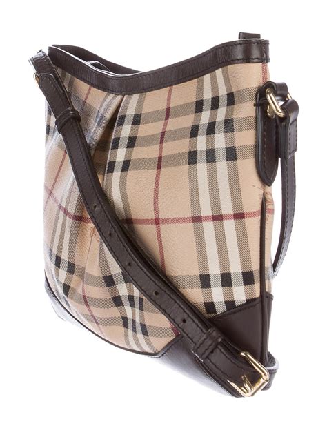 Burberry Haymarket Check Crossbody Bag Handbags Bur72771 The Realreal