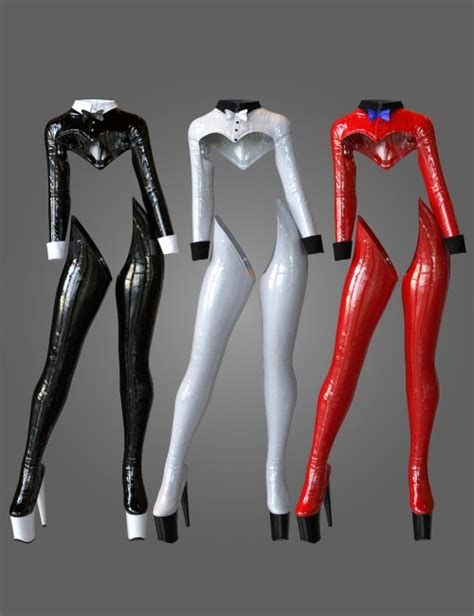 Dforce Reverse Bunny Suit Outfit For Genesis And Genesis Females D Models For Daz