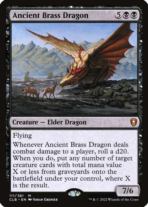 Ancient Brass Dragon · Commander Legends Battle For Baldurs Gate Clb