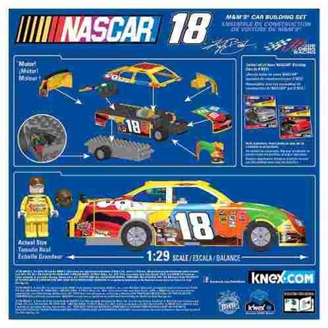 #18 m&m's transporter rig, build kyle busch's #8 m&m's transporter rig;includes over 250 colorful durable pestrá muzika po celou dobu. K'nex Nascar #18 M&m's Motorized Car Building Set 36223 ...